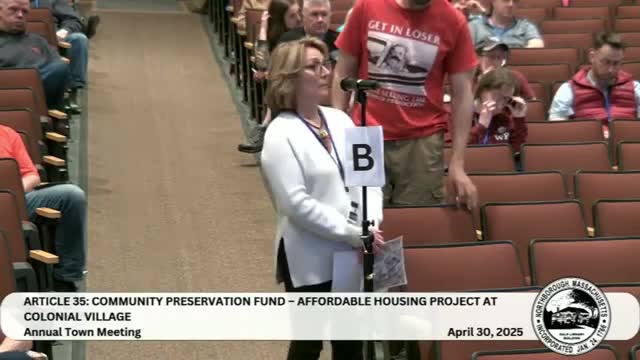Northborough Community Preservation Committee discusses affordable housing project at Whitney Street