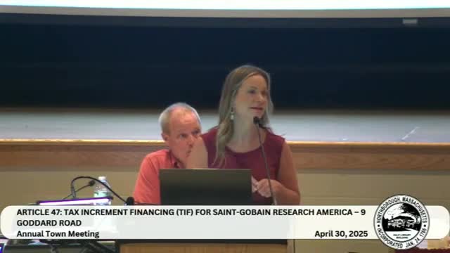 Northborough Select Board considers TIF negotiations for Saint-Gobain expansion project