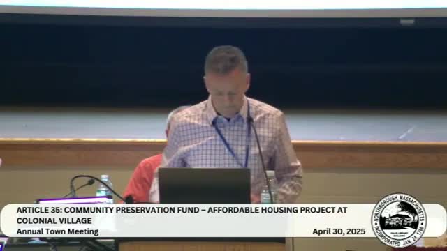 Town approves $880,000 in CPA funds for eight veterans’ affordable units at Colonial Village