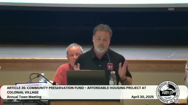 Northborough Housing Authority seeks funding for veteran housing project amid parking concerns