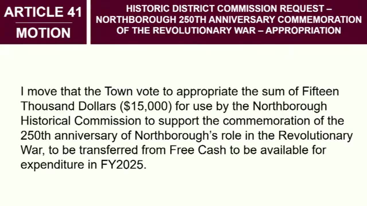 Town approves $15,000 for programs commemorating Northborough's 250th Revolutionary anniversary