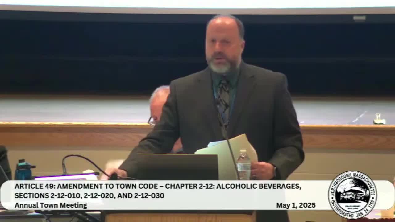 Town meeting modernizes alcohol rules for town-owned spaces; amendment to ban alcohol at Assabet Park fails