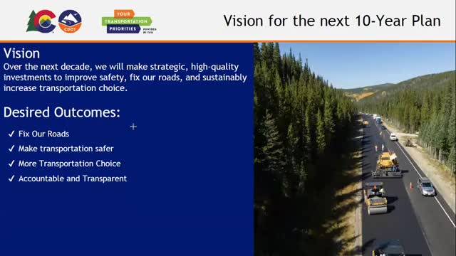 CDOT outlines new 10 year infrastructure plan focusing on road safety and transparency