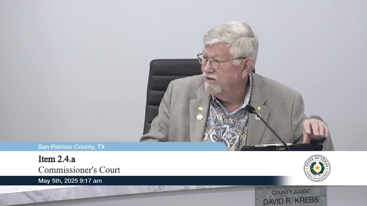 San Patricio County court approves application to state barrier-removal and HOME programs, cautions on local costs