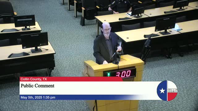 Resident urges Collin County to provide land for homeless shelter; court took no immediate action