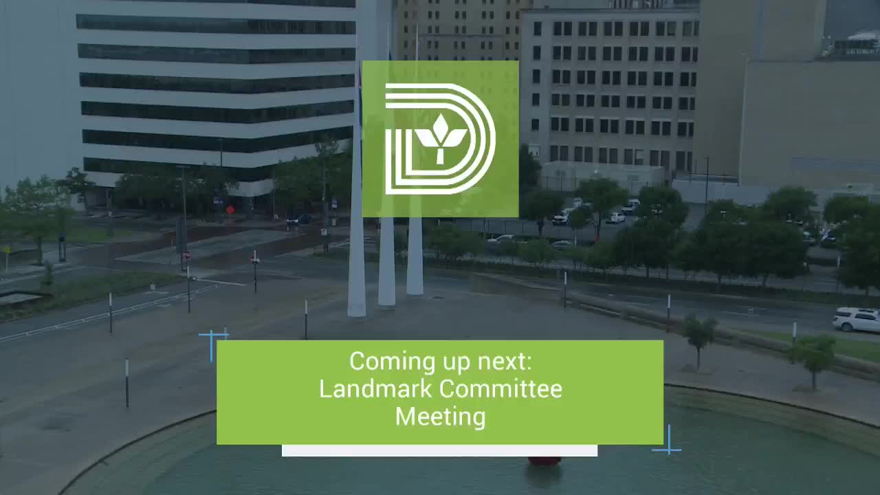 Dallas Landmark Commission meets to discuss heritage preservation initiatives