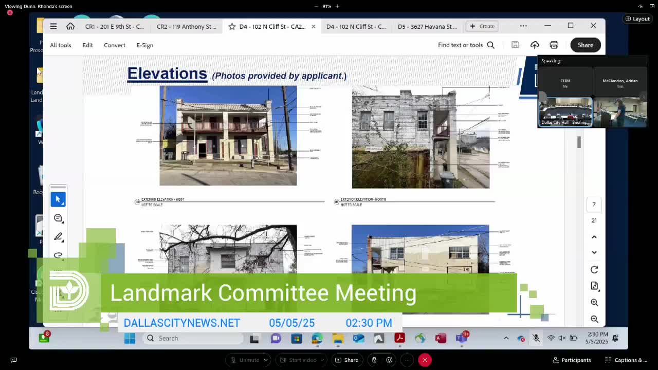 Building Community Workshop requests amendments for historic Dallas renovation project