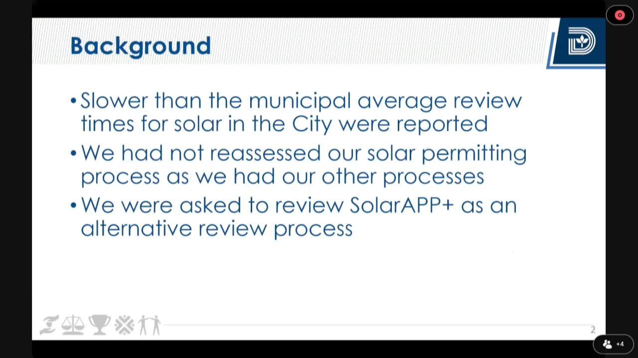 Dallas city officials evaluate SolarAPP to streamline solar panel permitting process