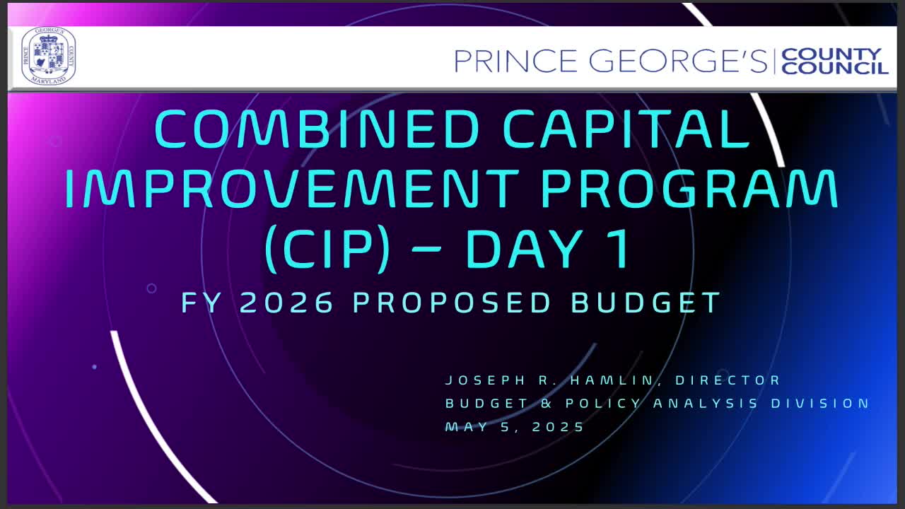 Prince George’s County presents $1.3 billion OCS CIP plan; animal shelter slated for $2.7 million renovation
