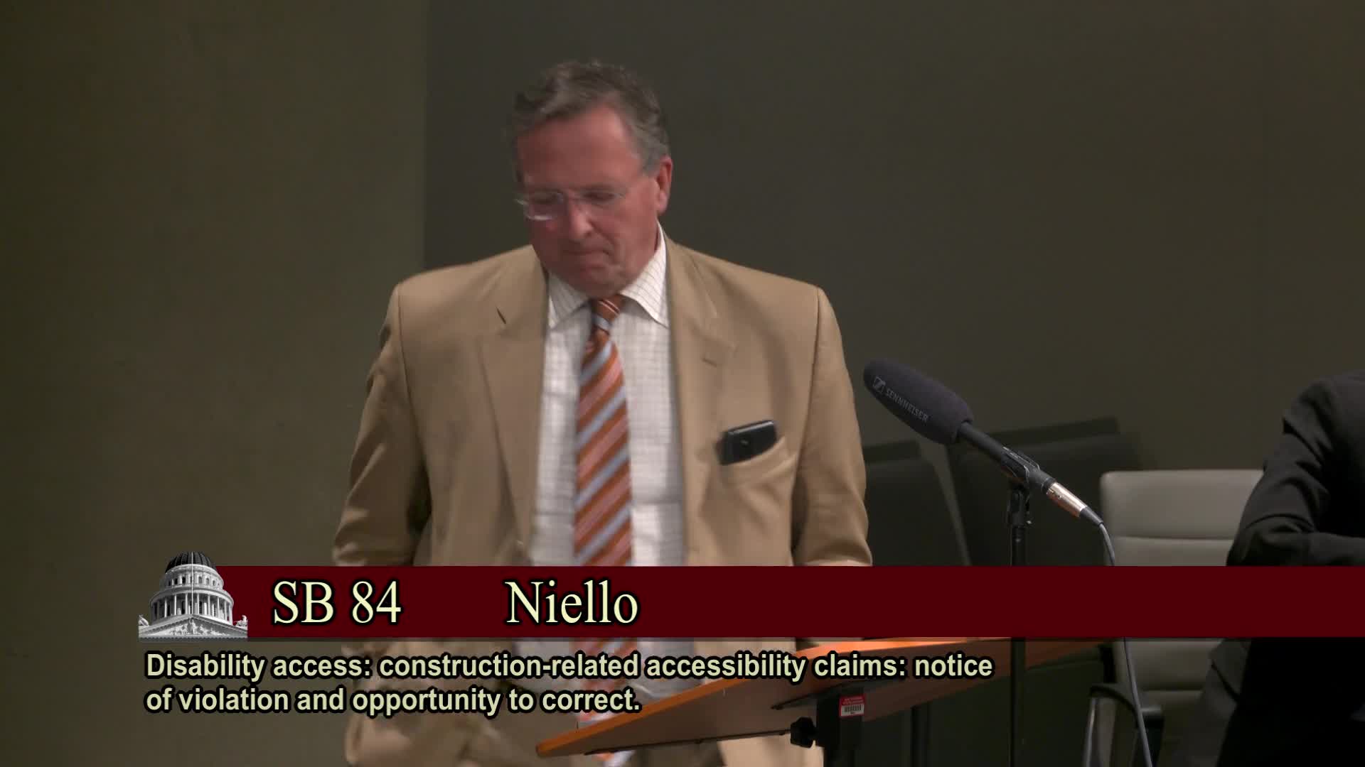 California Senate Appropriations Committee moves most of 93 suspense-file bills to suspense; one bill sent to floor