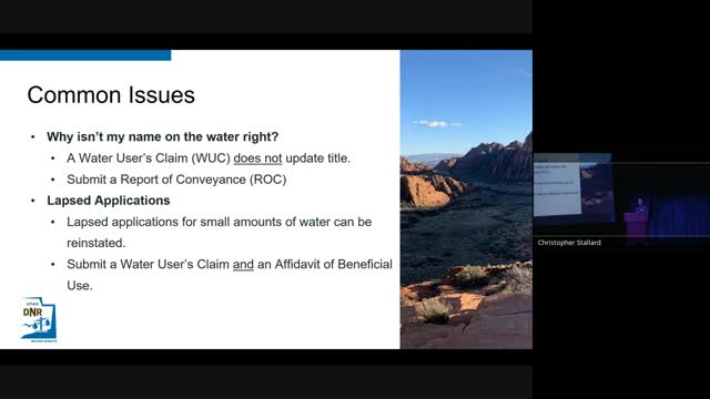 State Engineer's Office clarifies water rights claims and usage rules