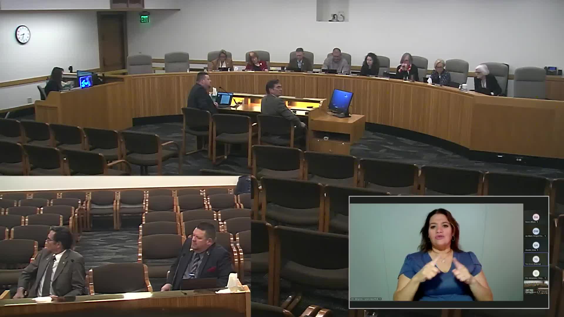 Tim Gross advocates for ergonomic battery-operated sprayers at Oregon pesticide hearing