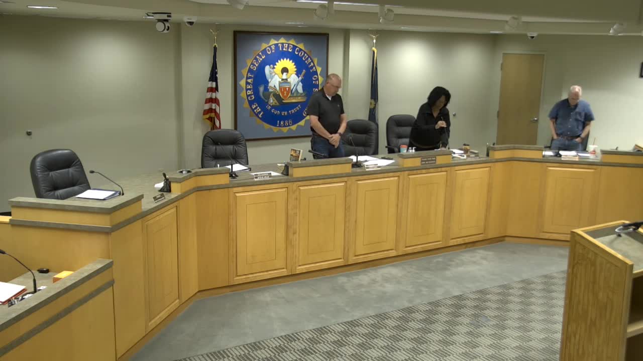 County leaders gather for prayer before deliberations on community projects