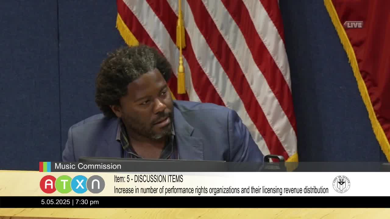 Commissioners Discuss Music Industry Equity and AI Impact on Artists