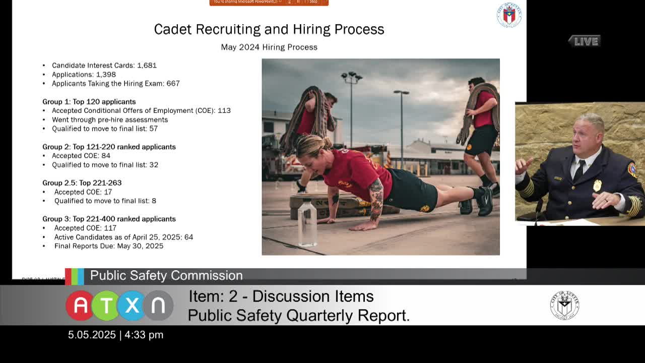 Fire Department reports cadet attrition but plans new class for August