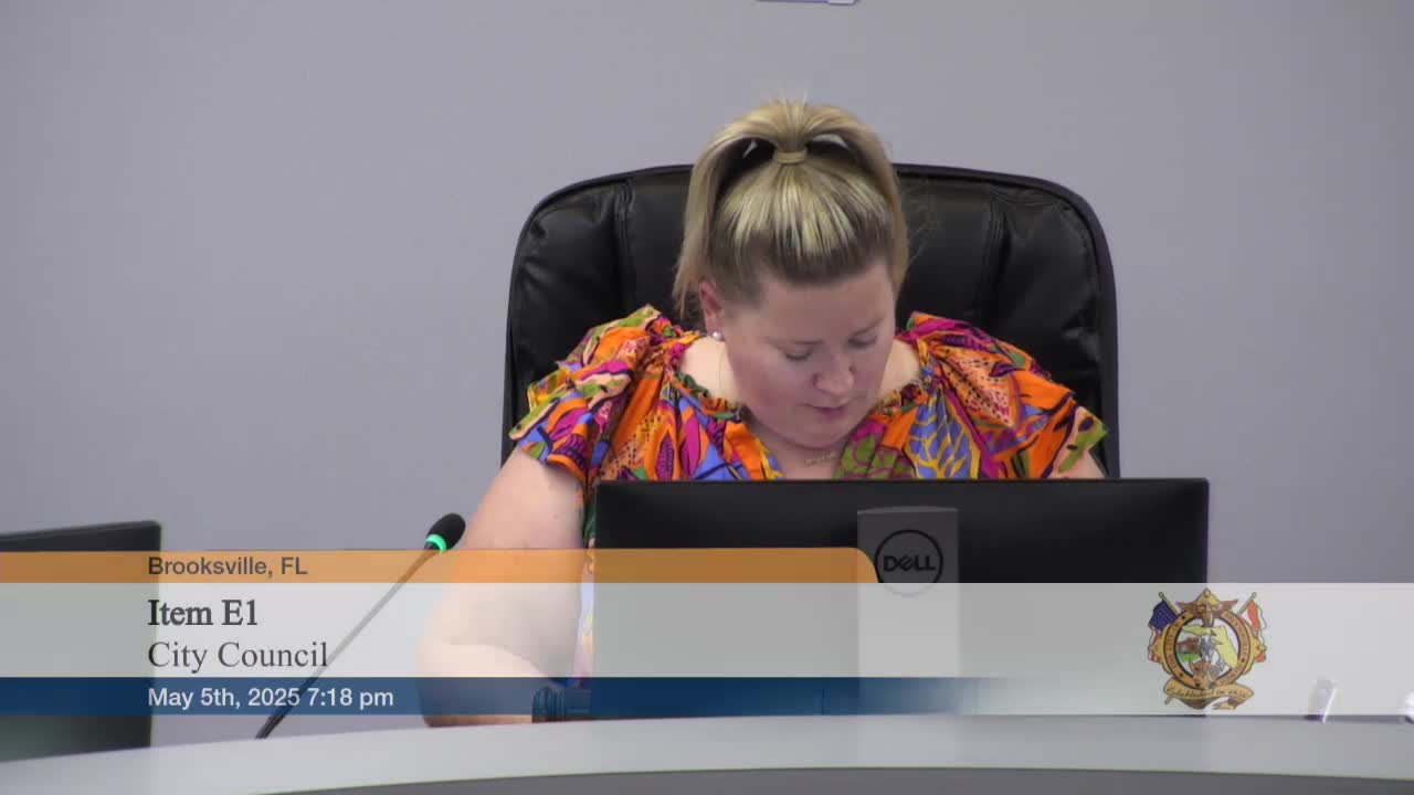 Brooksville Council discusses stormwater management and community flooding issues