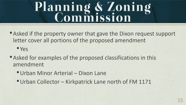 Flower Mound Town Council approves Monarch and Dixon thoroughfare amendment