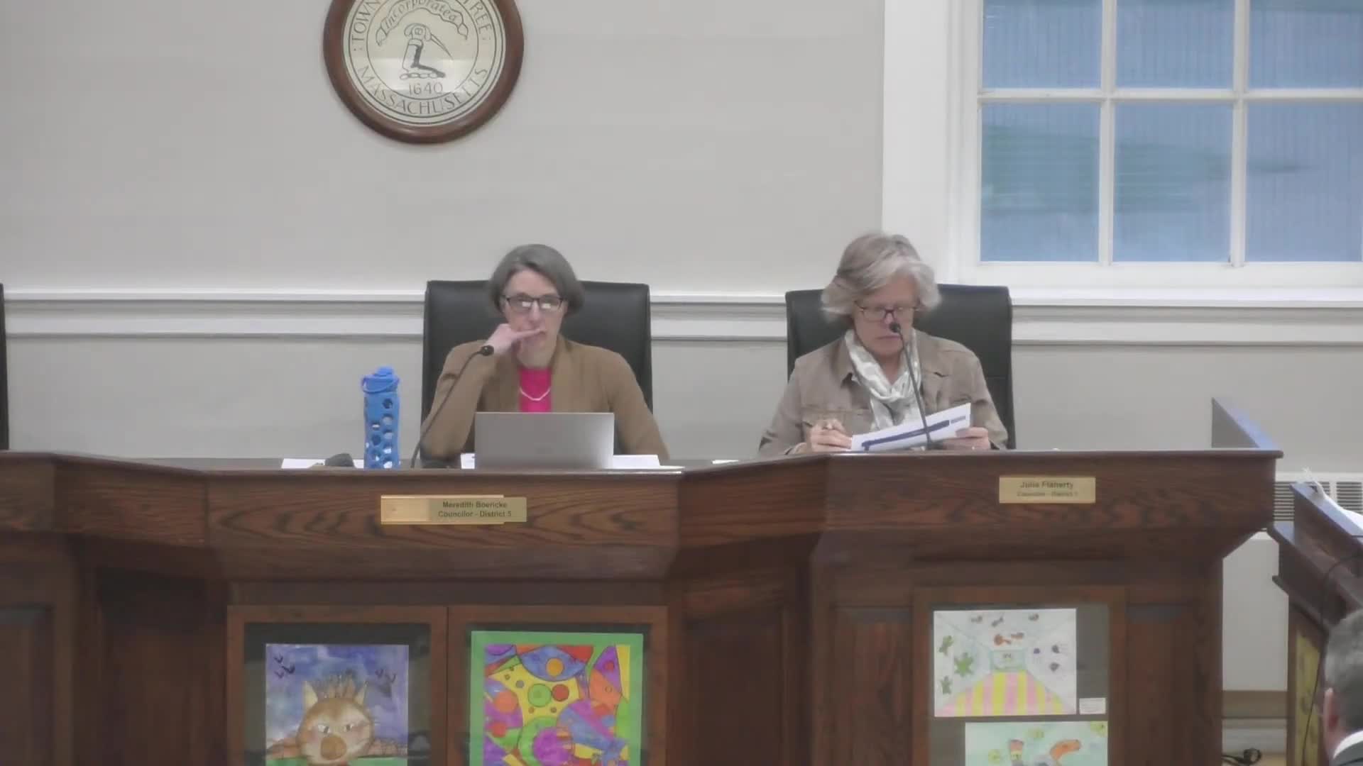 Human resources presentation emphasizes pension schedule change and health-trust reserve targets