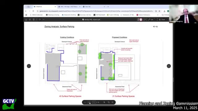 Commission questions redevelopment concept at Davenport/Steamboat: legal limits on moving and expanding dimensional nonconformities remain unresolved