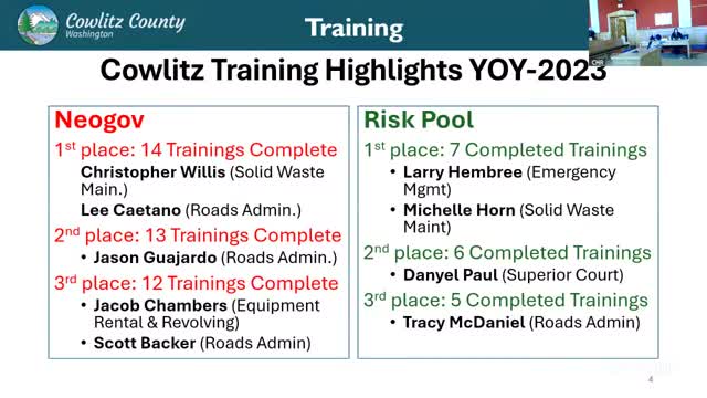 Training Showcase Highlights Top Performers in NeoGov and Risk Pool Programs