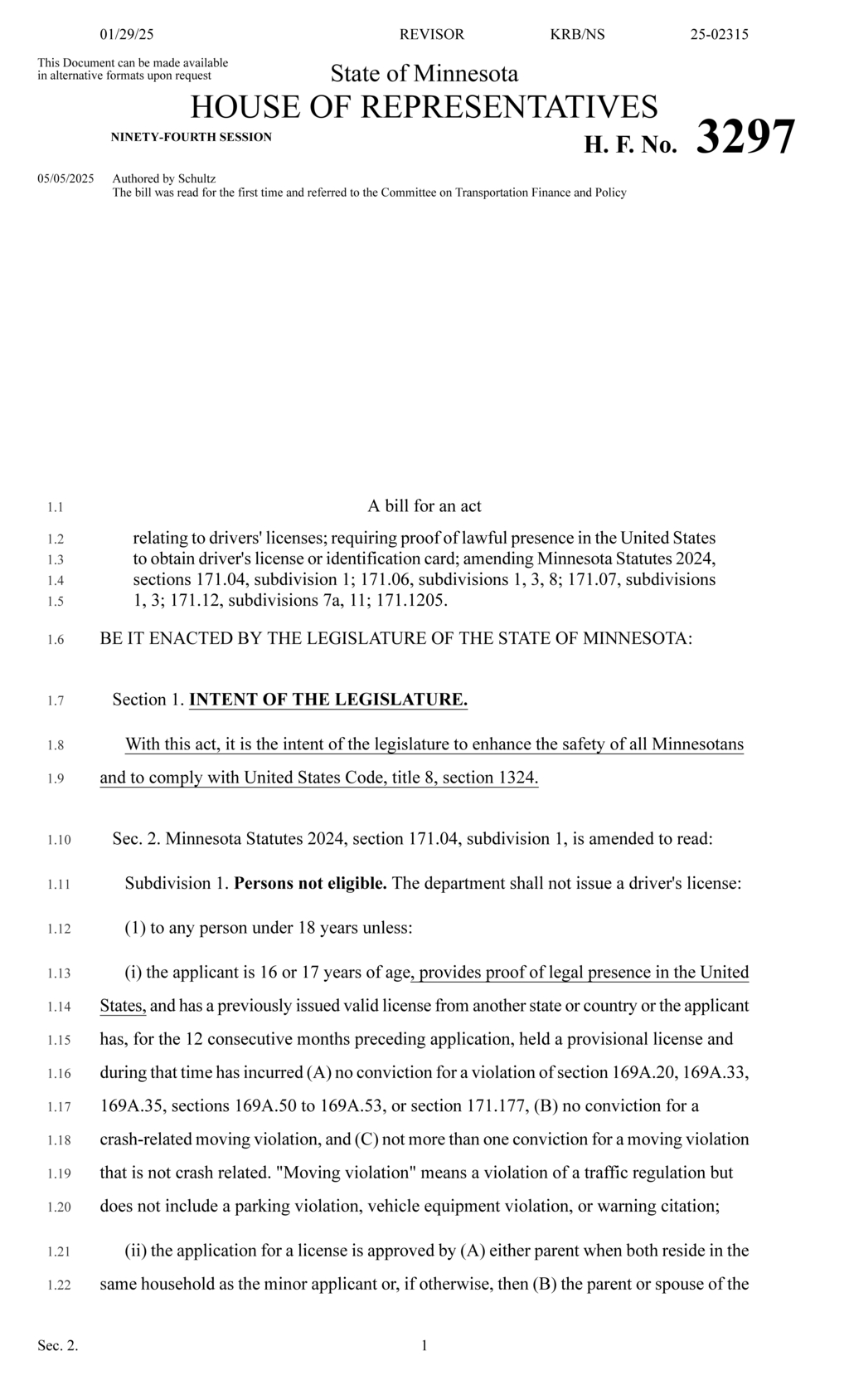 Minnesota driver's license changes take effect October 1, 2025
