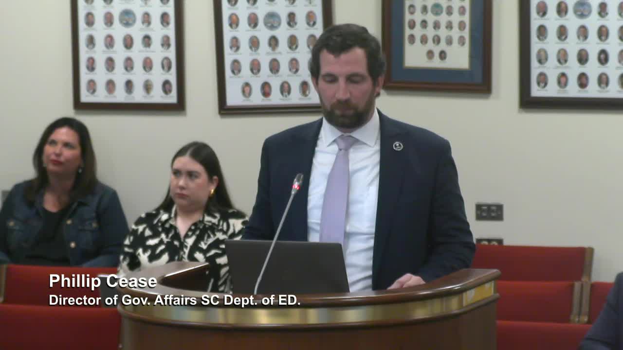 Superintendent Weaver outlines South Carolina's education mission and budget priorities