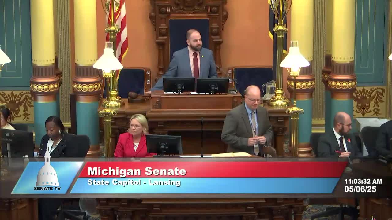 Senator Irwin honors Connor Reagan's service to Michigan Senate and community