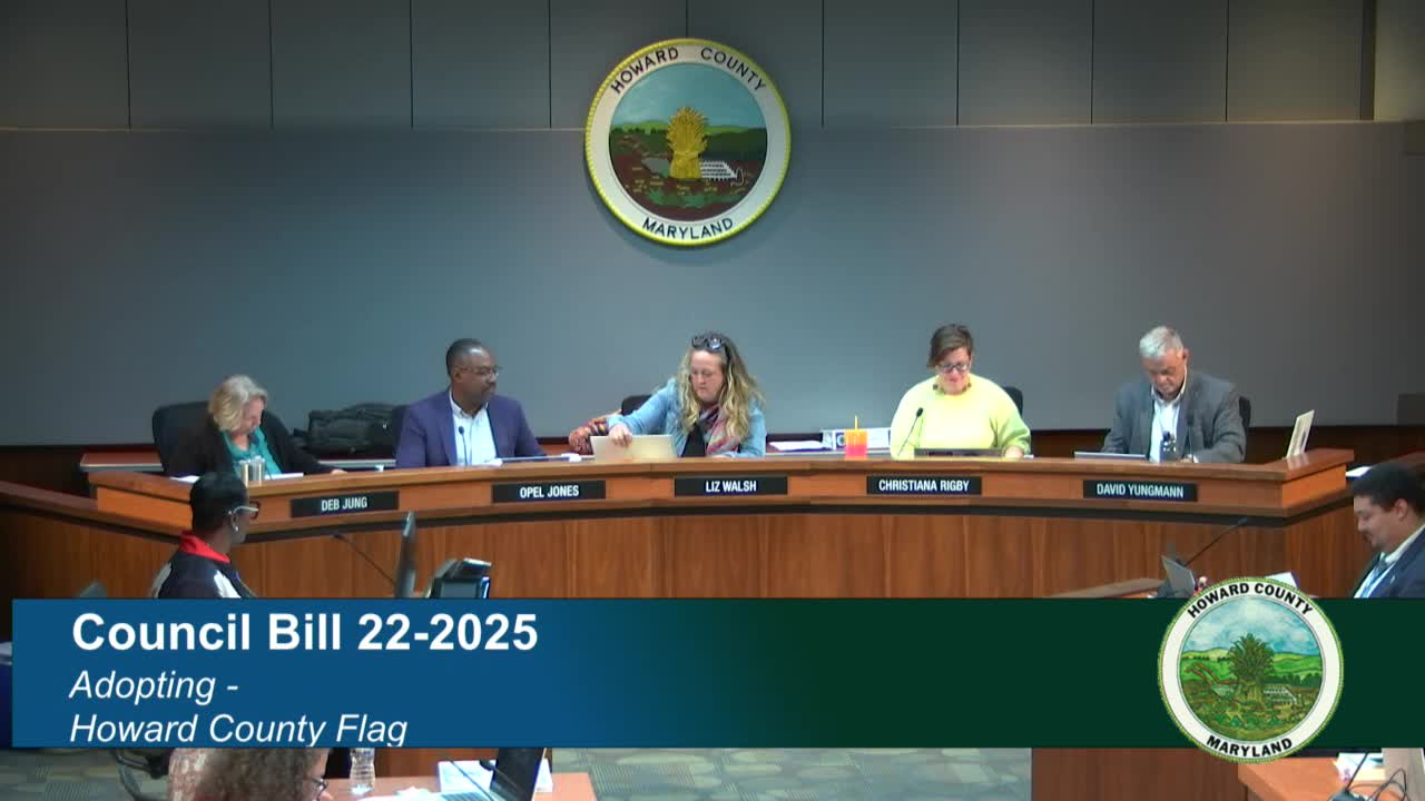 Howard County Council votes on new flag amid process concerns