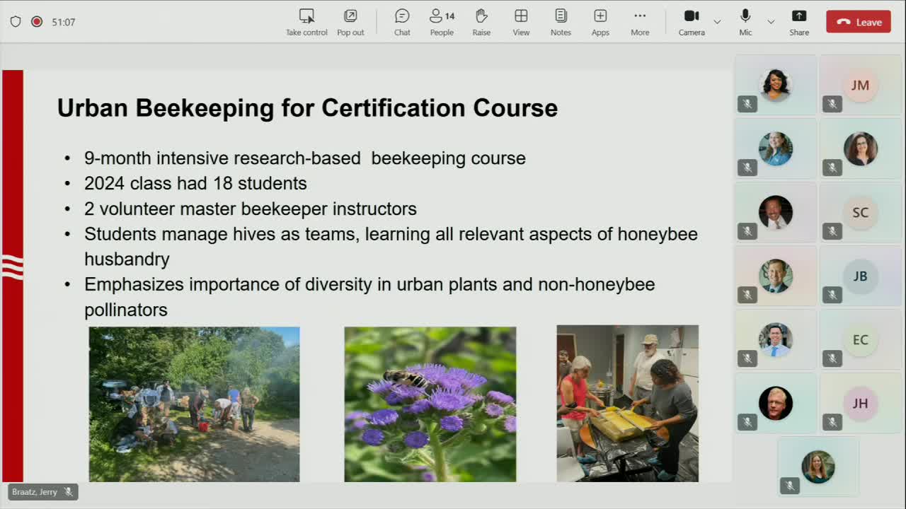 Dennis Lukashevsky initiates beekeeping certification course to address insect decline