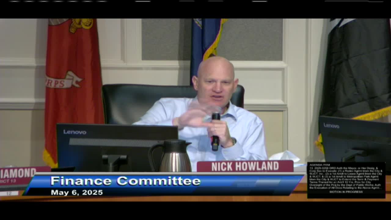 City Council reviews WJCT lease extension and $30K annual support amid construction plans