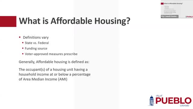 Pueblo discusses affordable housing requirements and Proposition 123 impact on families
