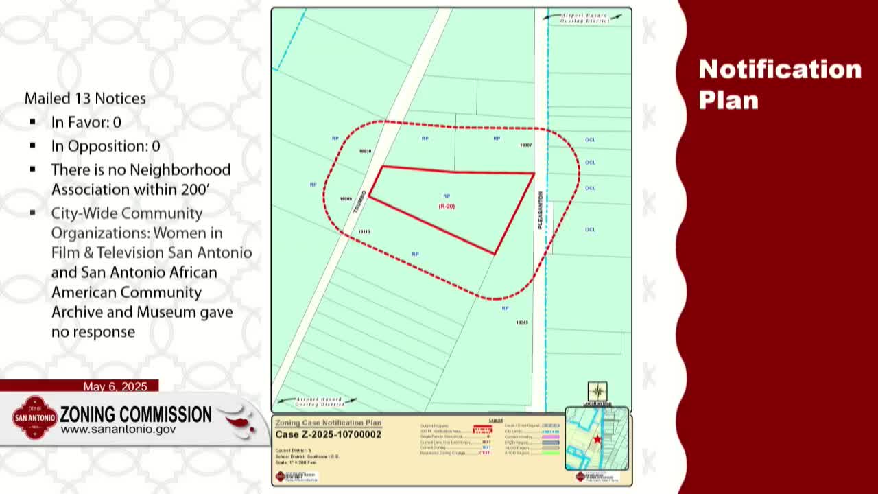 Commissioners Recommend Approval of Zoning Change for Family Subdivision on Trumbo