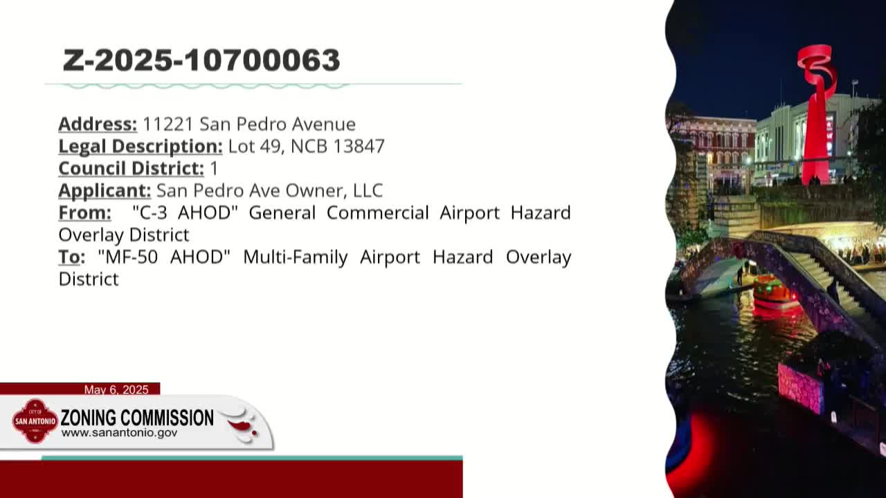 San Antonio Council Reviews Rezoning Proposal for Affordable Housing Along San Pedro Avenue
