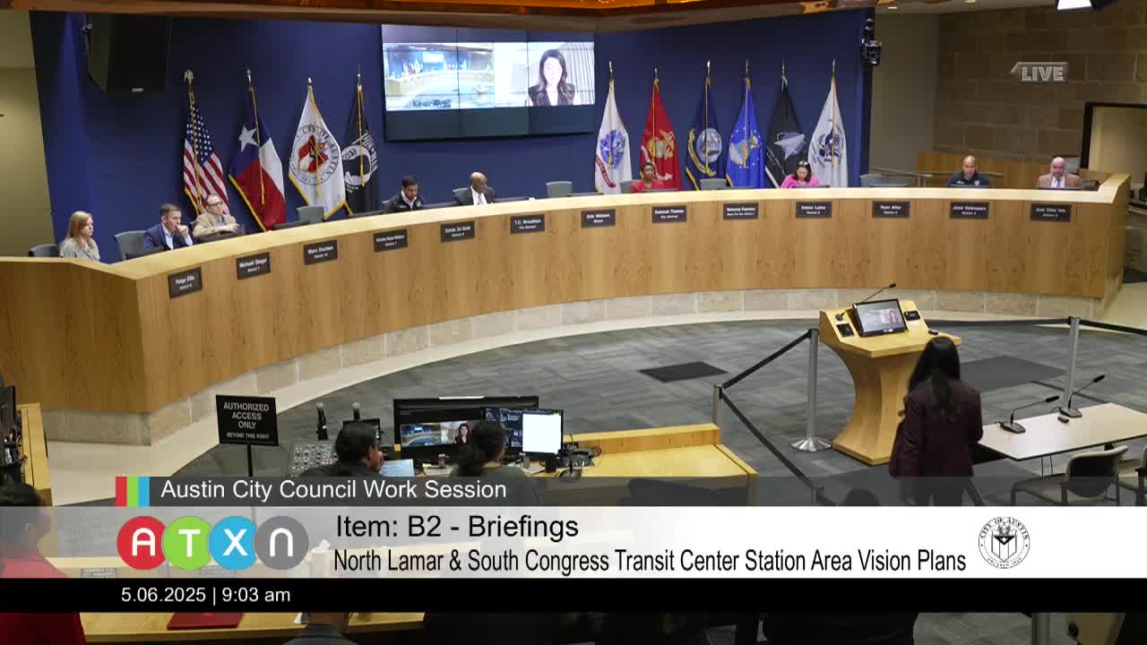 Austin City Council reviews North Lamar and South Congress Transit Center vision plans
