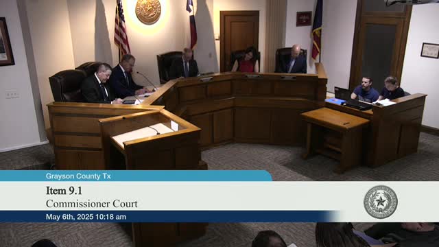 Grayson County approves precinct boundary revisions and health services contract