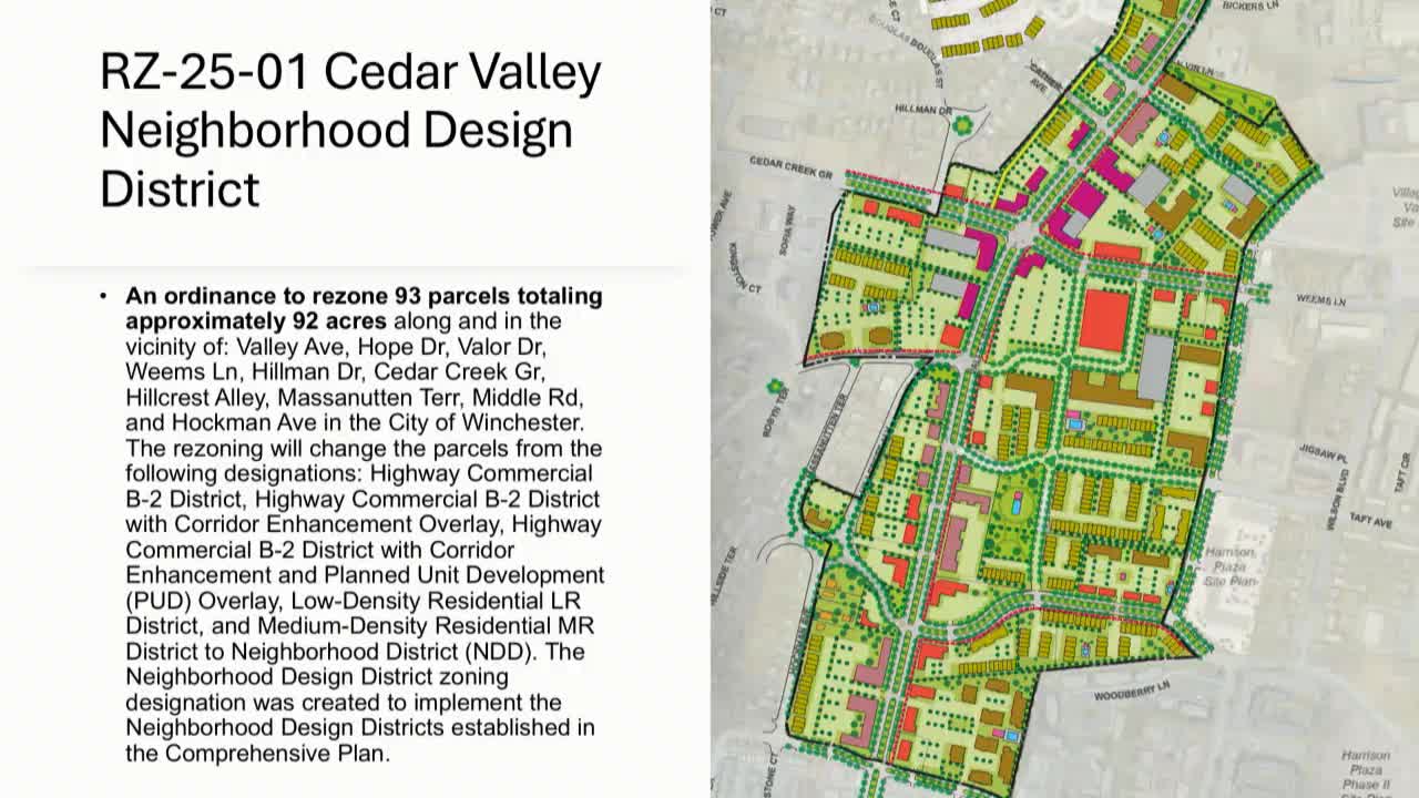 Commission reviews city-sponsored rezoning to create Cedar Valley Neighborhood Design District