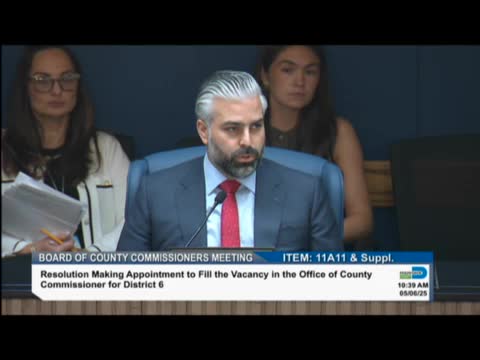 Commissioners appoint Natalie Milian Orbis as District 6 Commissioner following Cabrera's vacancy