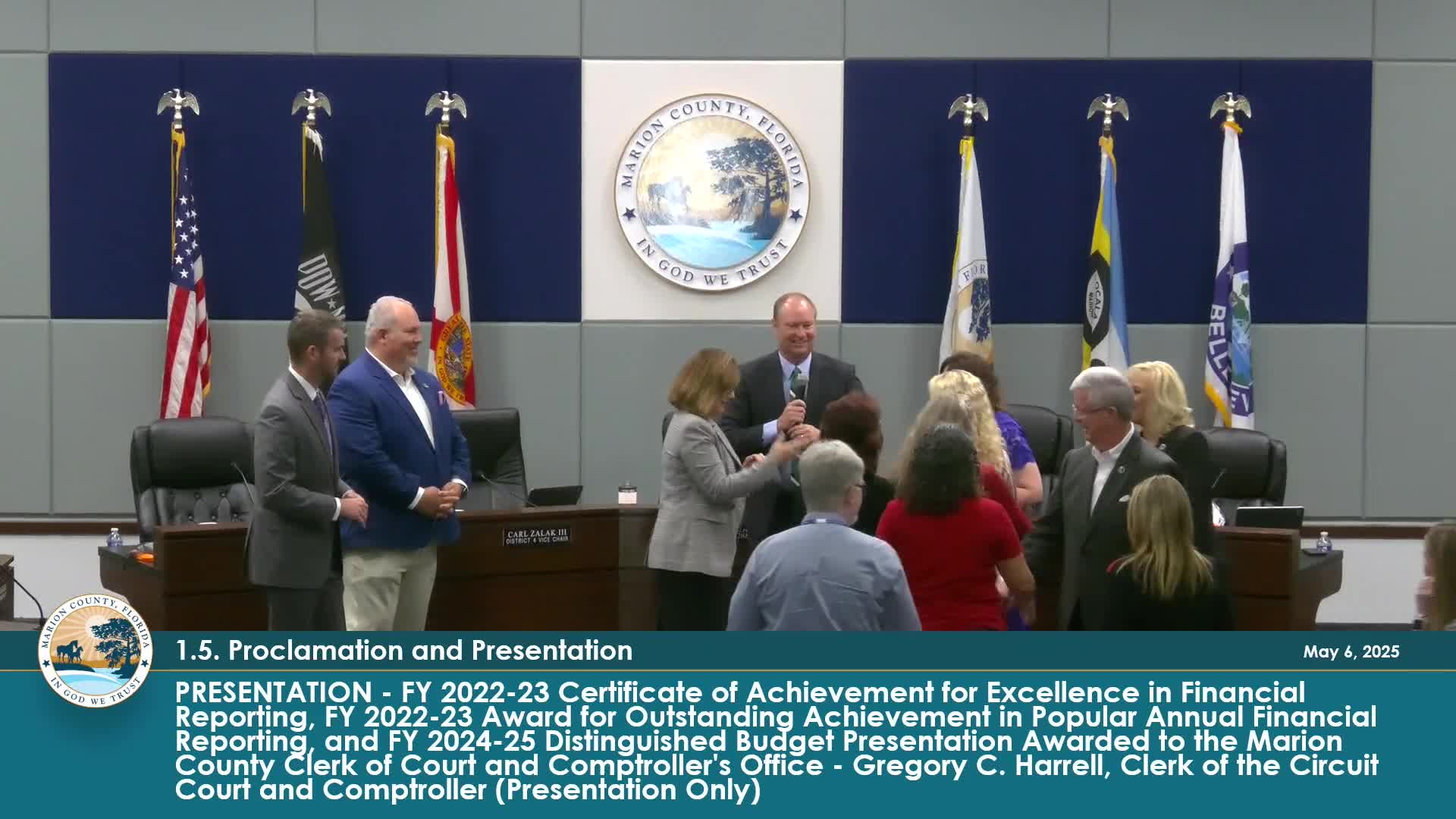 Marion County celebrates financial reporting achievements ahead of budget cycle