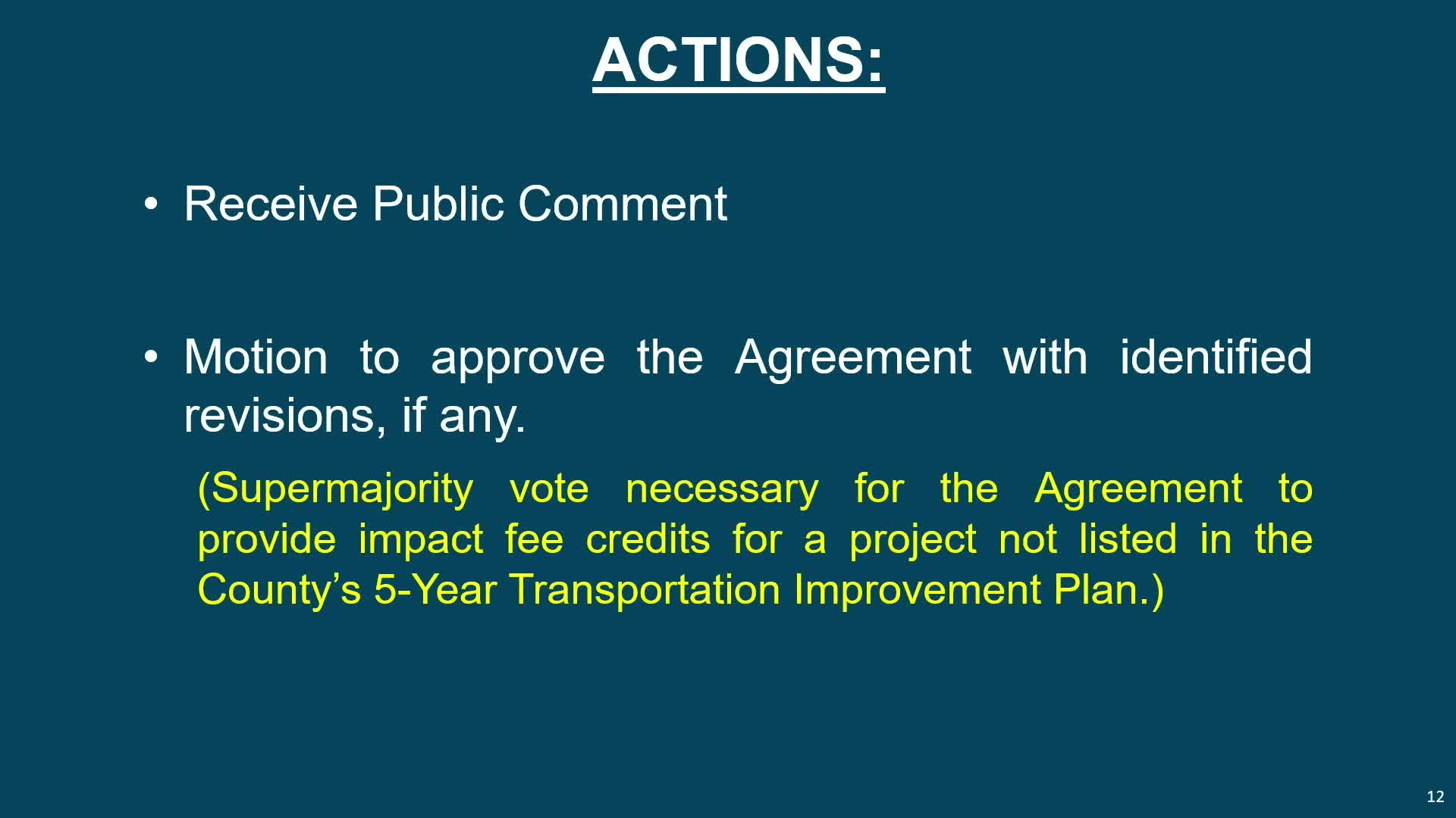 Commission approves 20 year impact fee credits despite calls for shorter duration