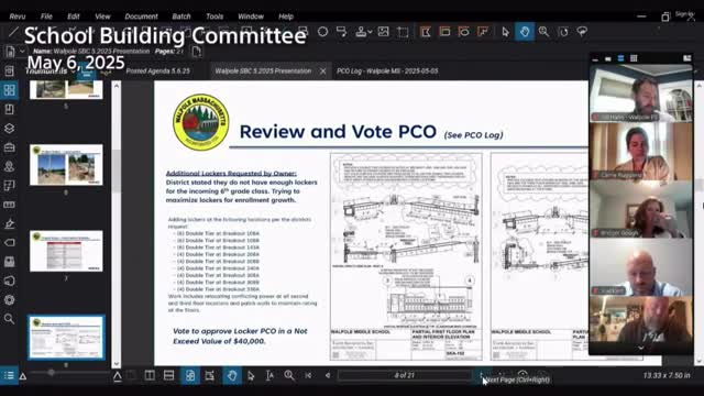 Walpole School Committee approves funds for lockers and classroom furniture amid enrollment growth
