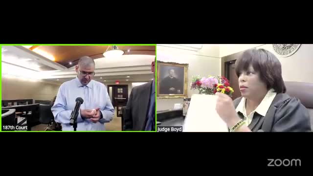 Judge Boyd conducts jury selection in State of Texas versus Mariano Rendon case