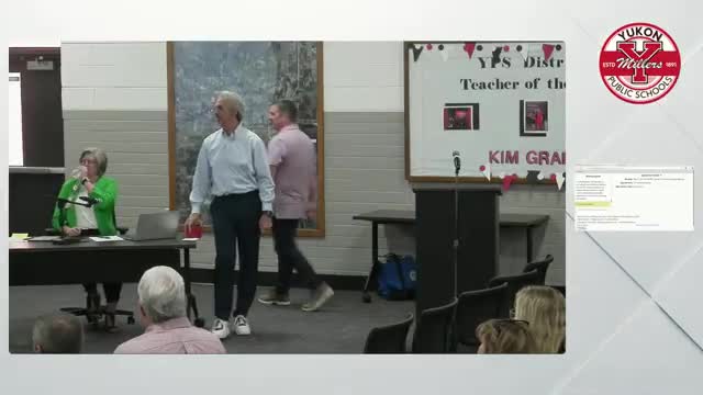 Julie Simoroff honored for 11 years of service and pie making at Yukon school board
