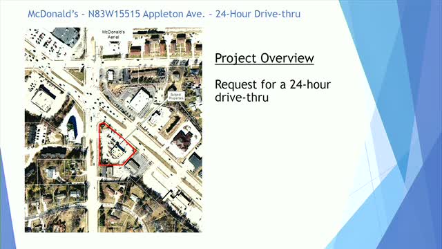 Planning Commission approves 24-hour drive-thru for McDonald's on Appleton Avenue
