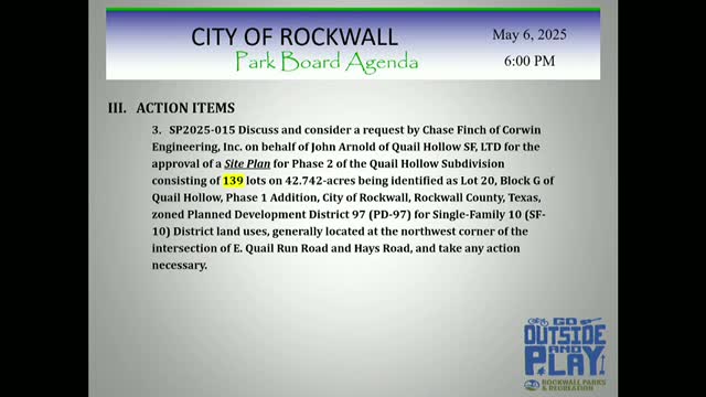 City Council approves site plan for Quail Hollow and Peachtree Meadows subdivisions
