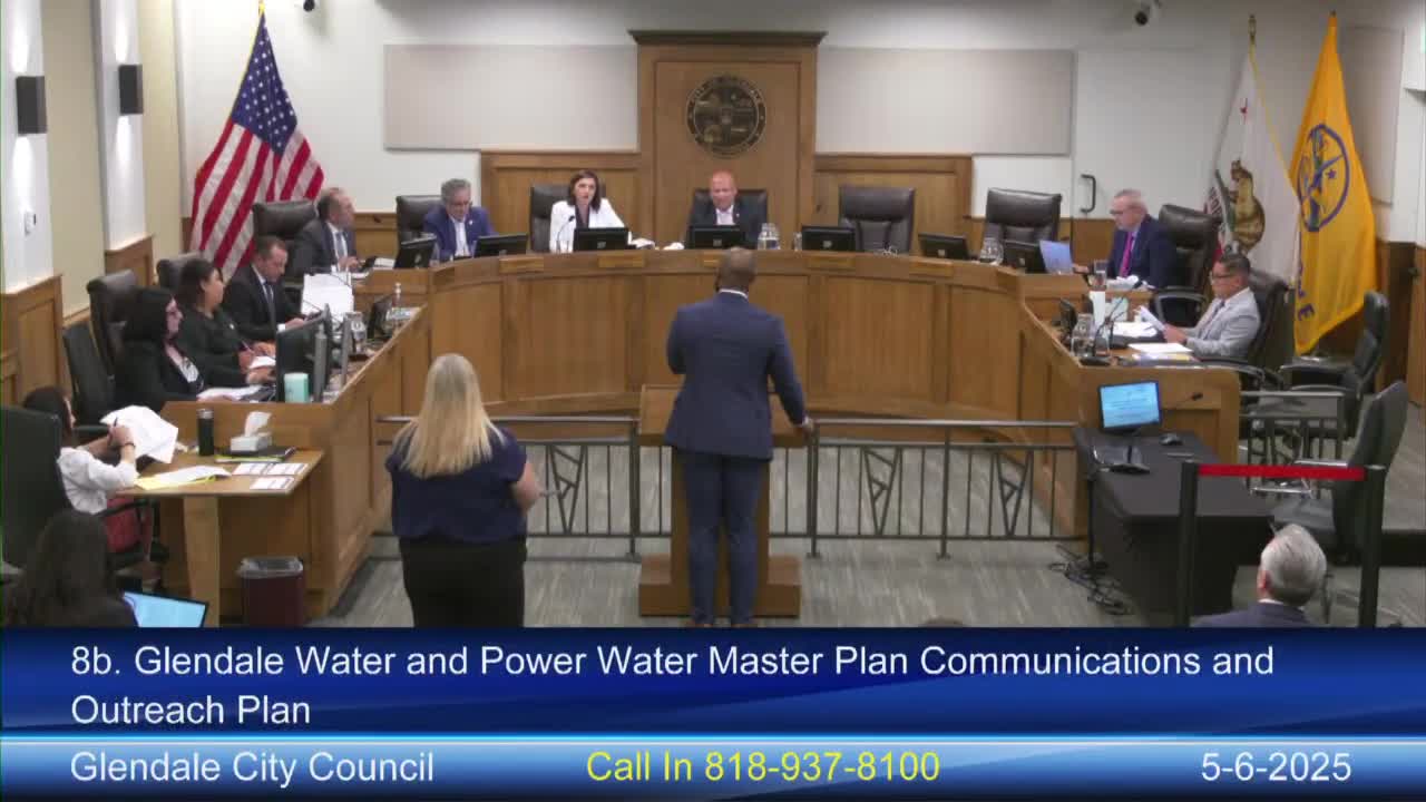 Glendale Water & Power unveils outreach plan for water master plan; state grants $200,000 toward recycled water assessment