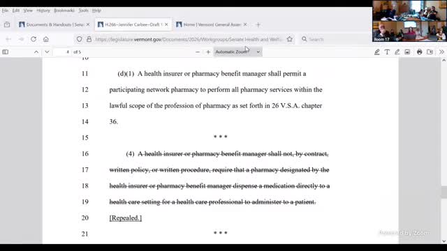 Senators debate repeal of white bagging and its impact on healthcare revenue