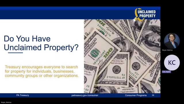Pennsylvania Treasury encourages citizens to search for unclaimed property