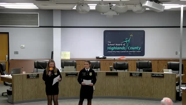 FFA members emphasize importance of responsibility in agriculture