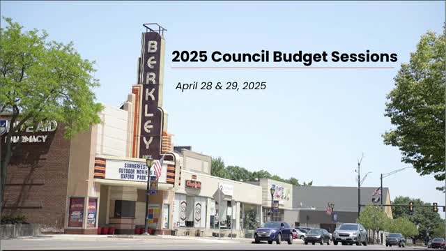 Berkeley establishes public‑improvement fund; budget amendment will seed fire‑truck purchase with $315,000