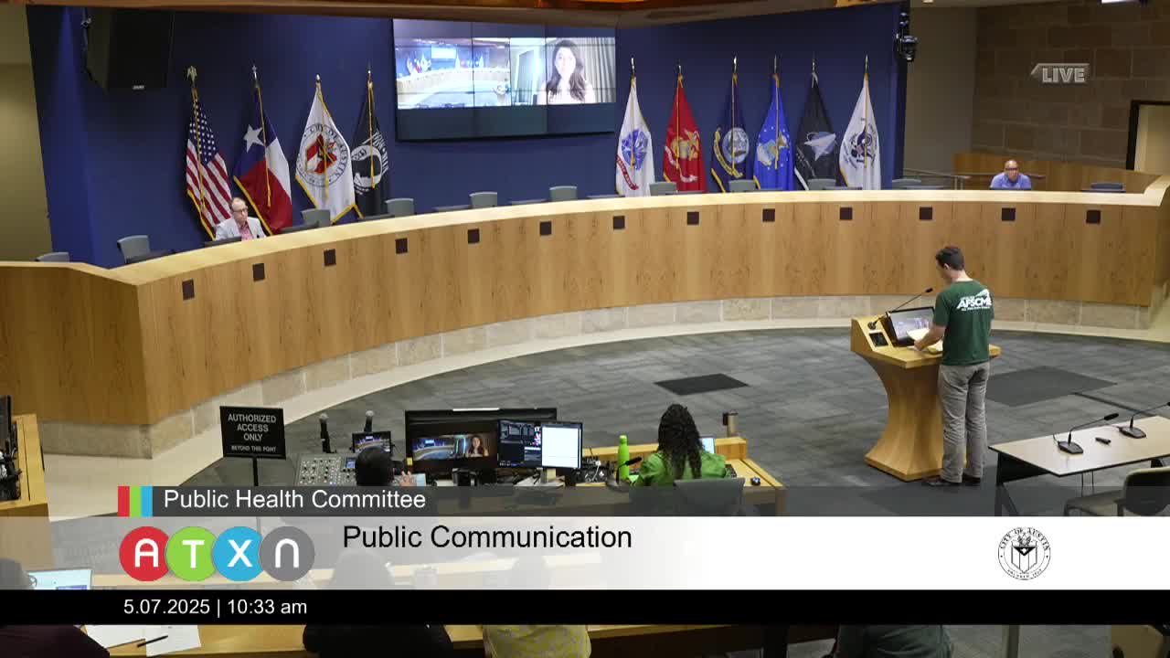 AFSCME President Bryden Summers addresses Austin public health funding crisis